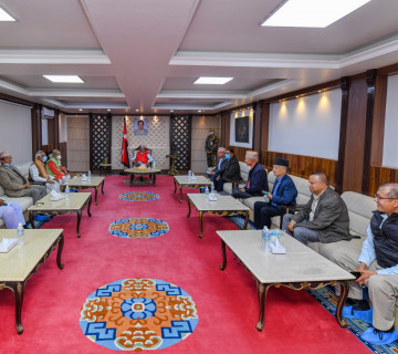 सकियो प्रधानमन्त्री र जसपा नेताबीचको भेट, भोलि कार्यदलस्तरमा छलफल हुने